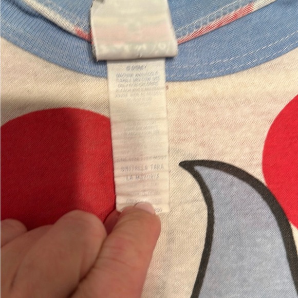 Vintage Disney Mickey Mouse Double Sided Single Stitch Red Polka Dot T-shirt 90s - Picture 4 of 5